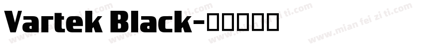 Vartek Black字体转换